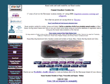 Tablet Screenshot of kauaicondohomes.com